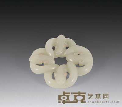 清 白玉路路通 长5cm